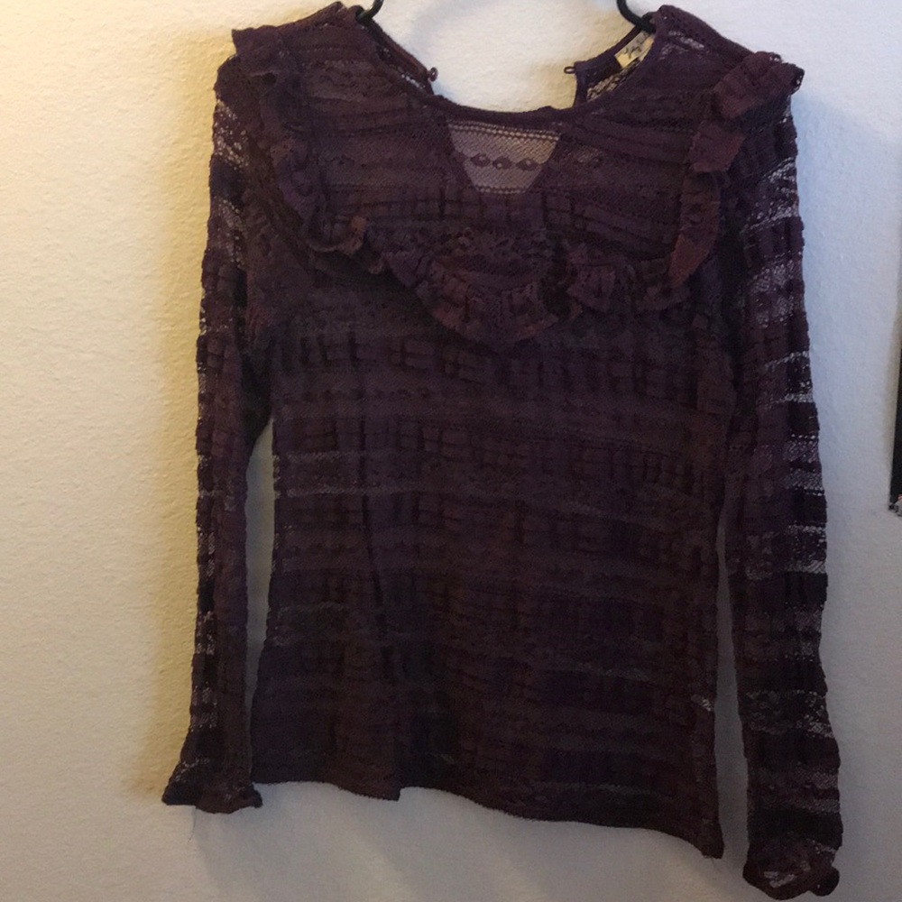 Burgundy blouse